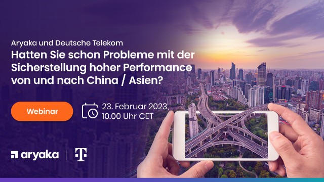 Sicherstellung hoher Performance bei Verbindungen von und nach China / Asien