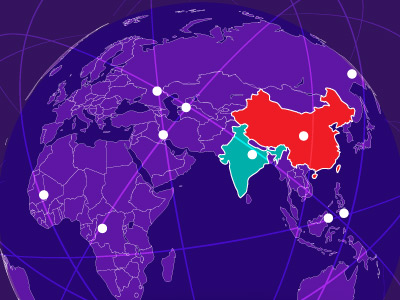 Ensure reliable and secure network connectivity to the world’s manufacturing hubs China and India